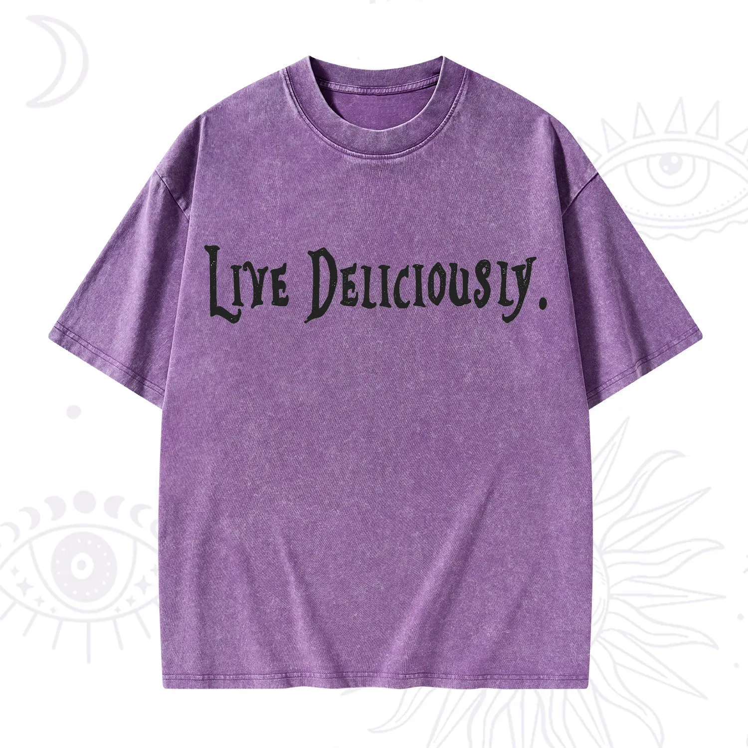 Purplehecate Live Deliciously Washed T-Shirt