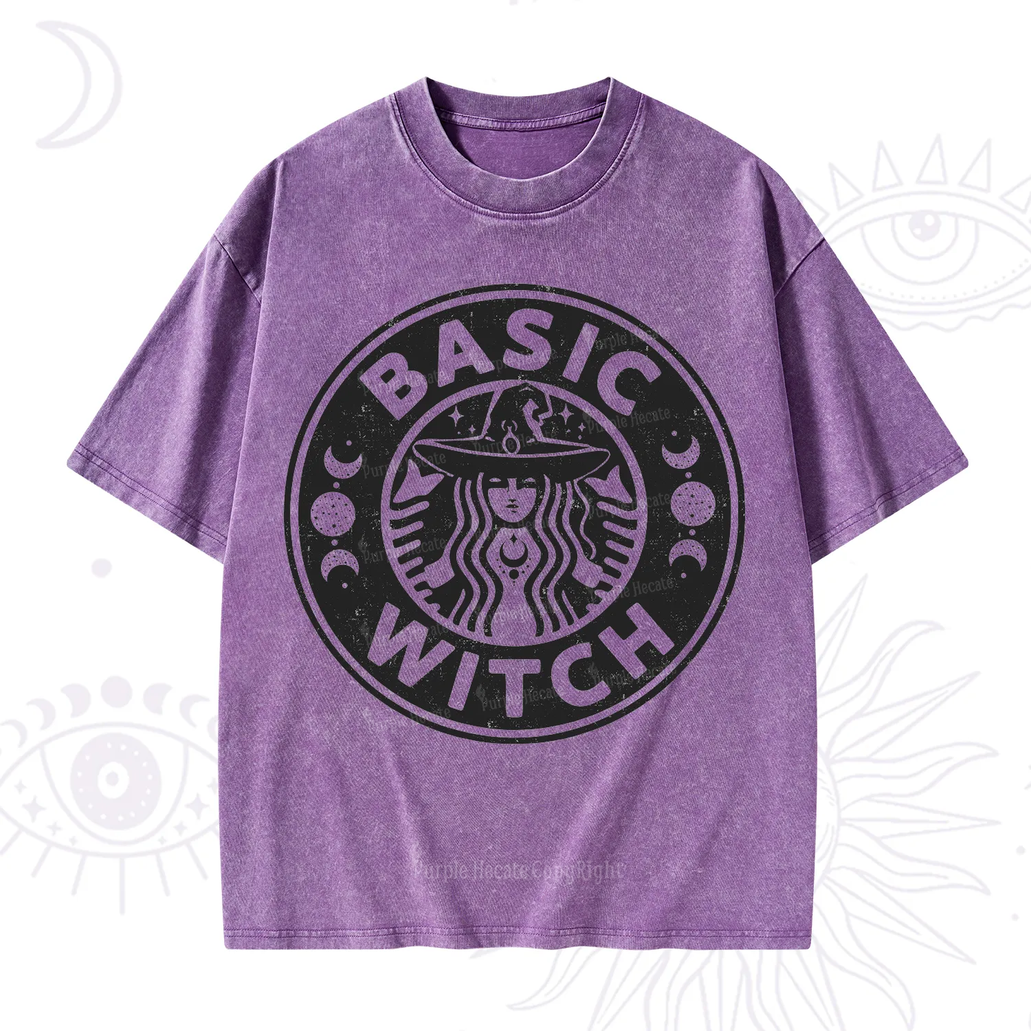 Purplehecate Basic Witch Washed T-Shirt