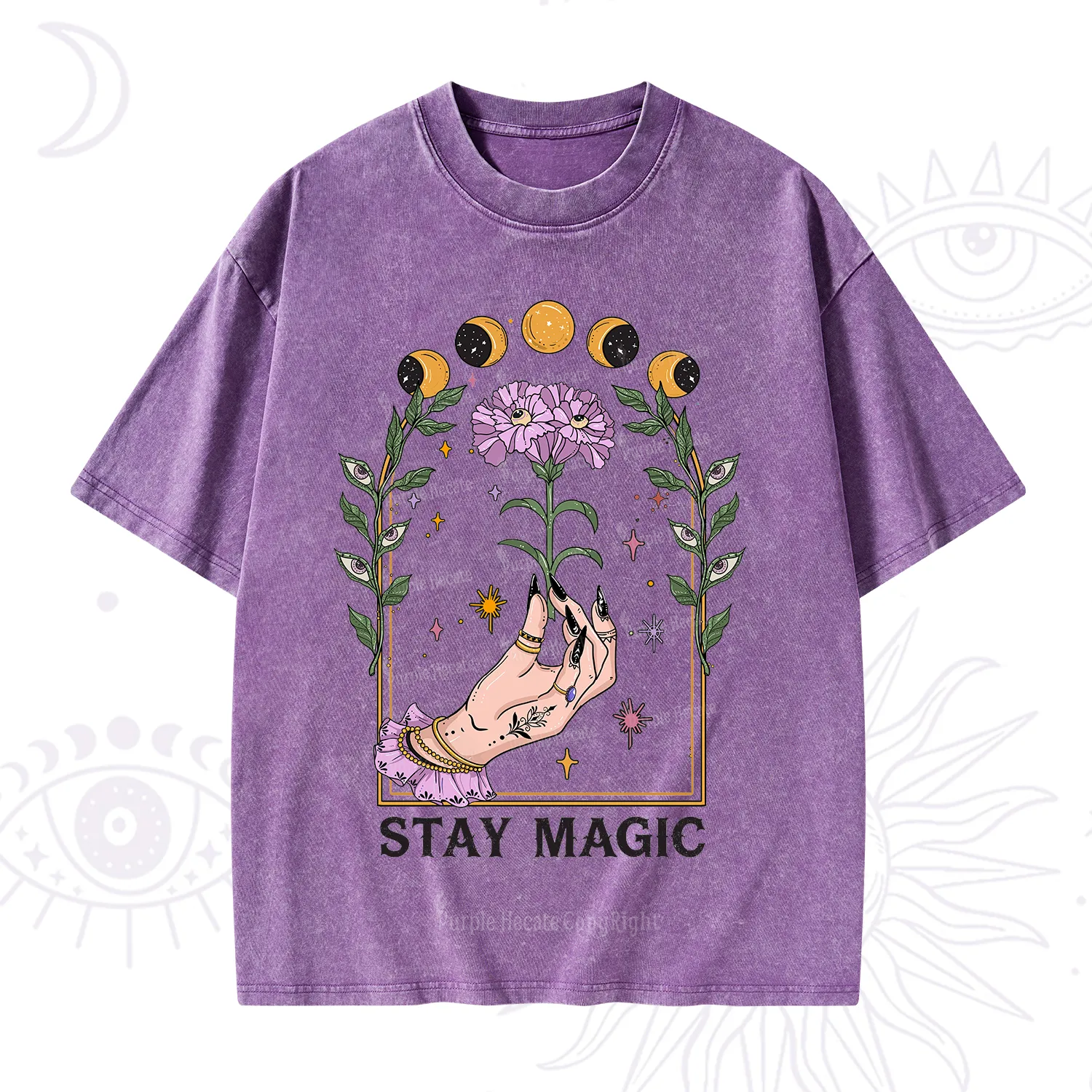 Purplehecate Stay Magic Washed T-Shirt