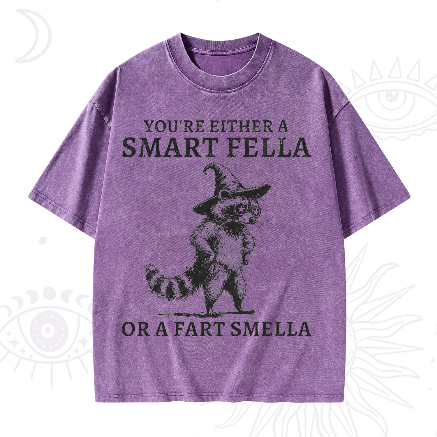 Purplehecate You're Either A Smart Fella or a Smart Fella Washed T-Shirt