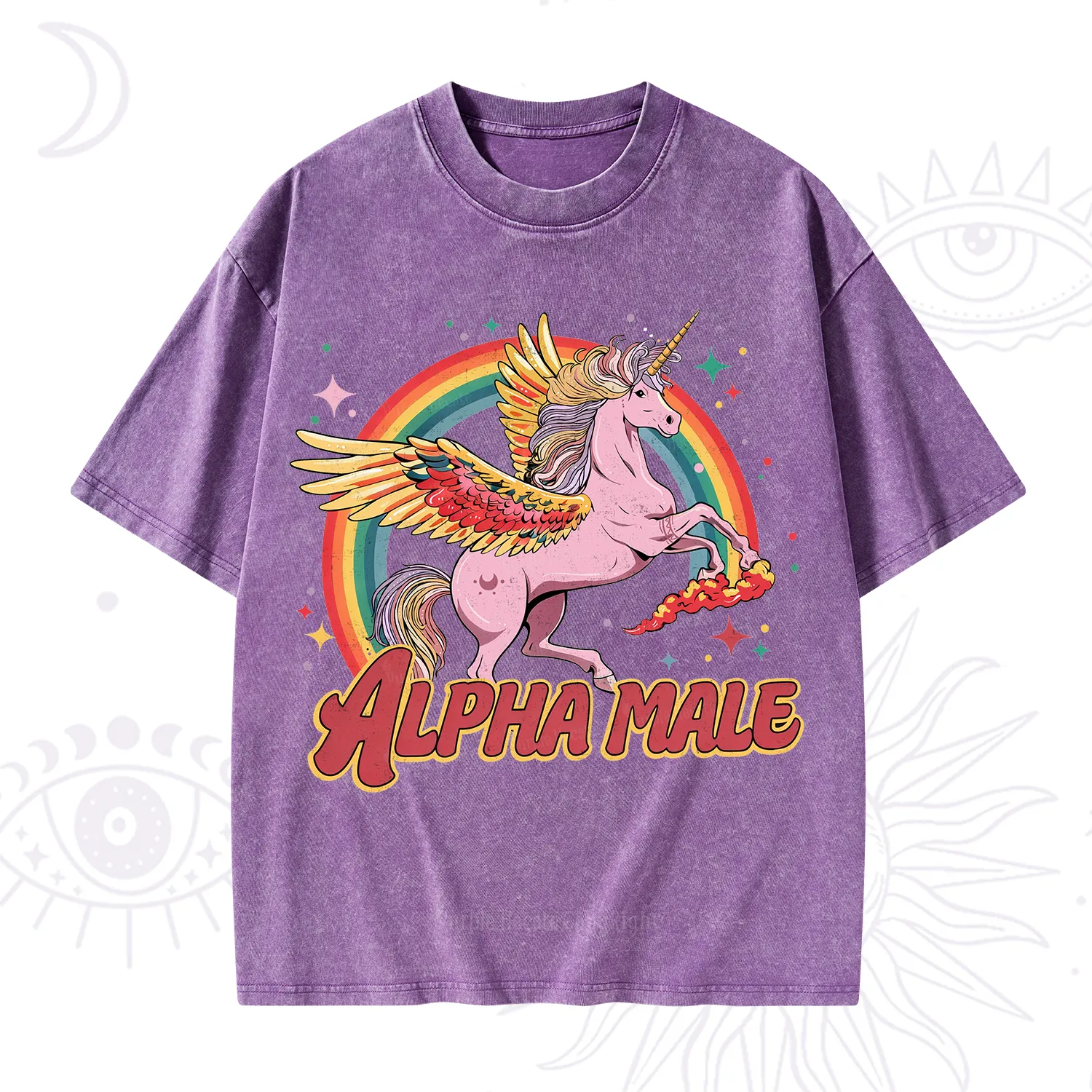 Purplehecate Alpha Male Washed T-Shirt