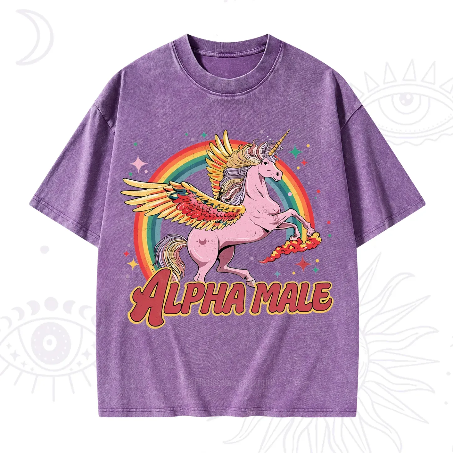 Purplehecate Alpha Male Washed T-Shirt