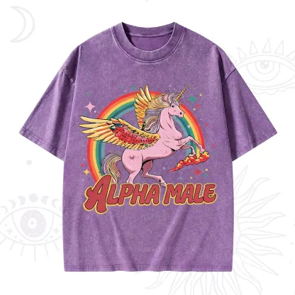 Purplehecate Alpha Male Washed T-Shirt