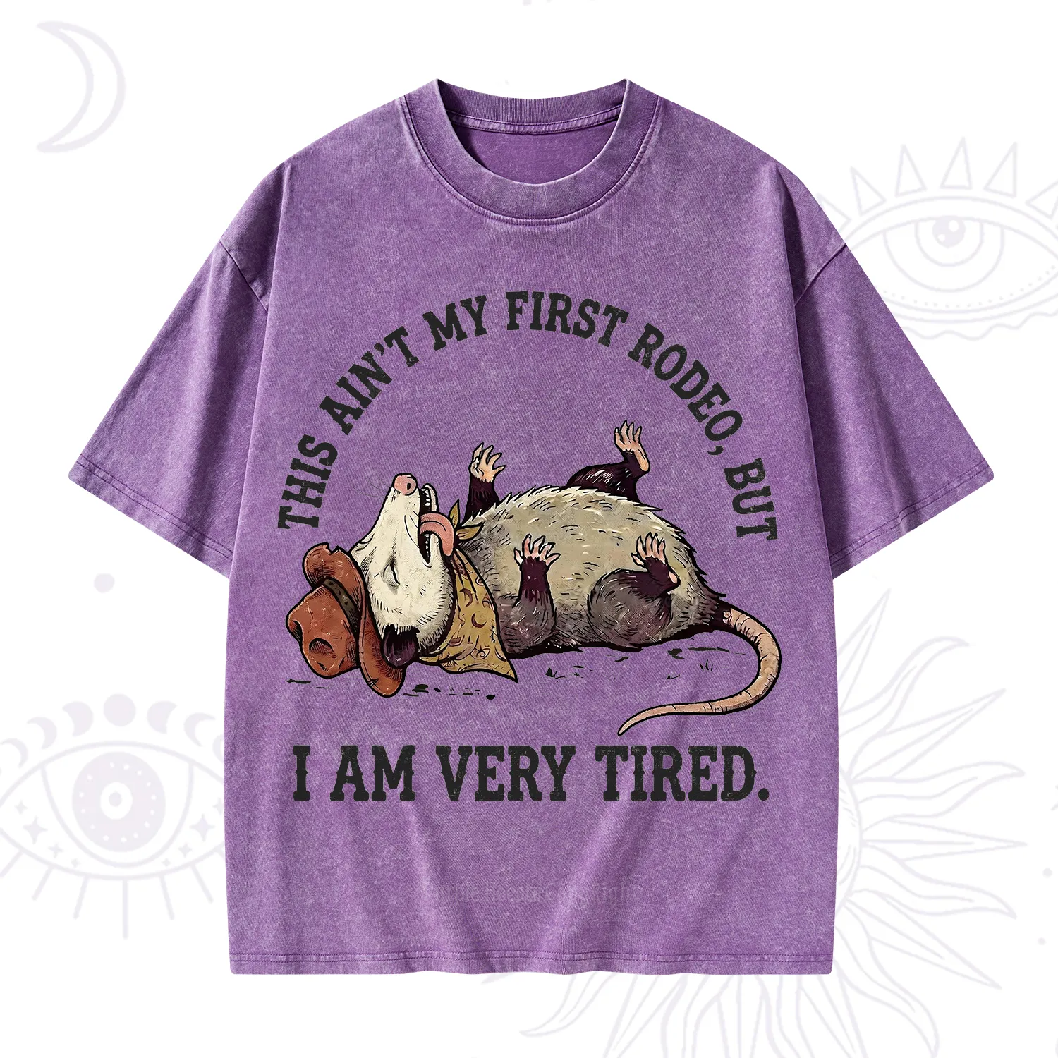 Purplehecate This Ain't My First Rodeo Washed T-Shirt