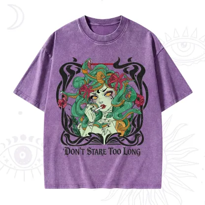 Purplehecate Don't Stare Too Long Washed T-Shirt
