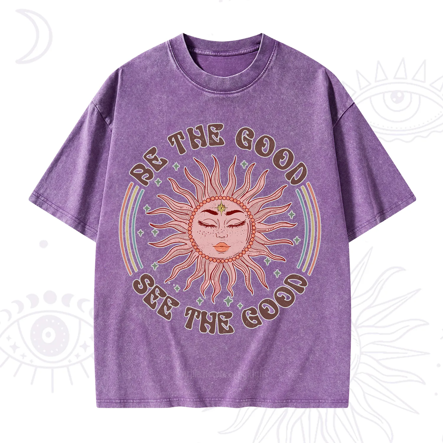 Purplehecate Be the Good See the Good Washed T-Shirt