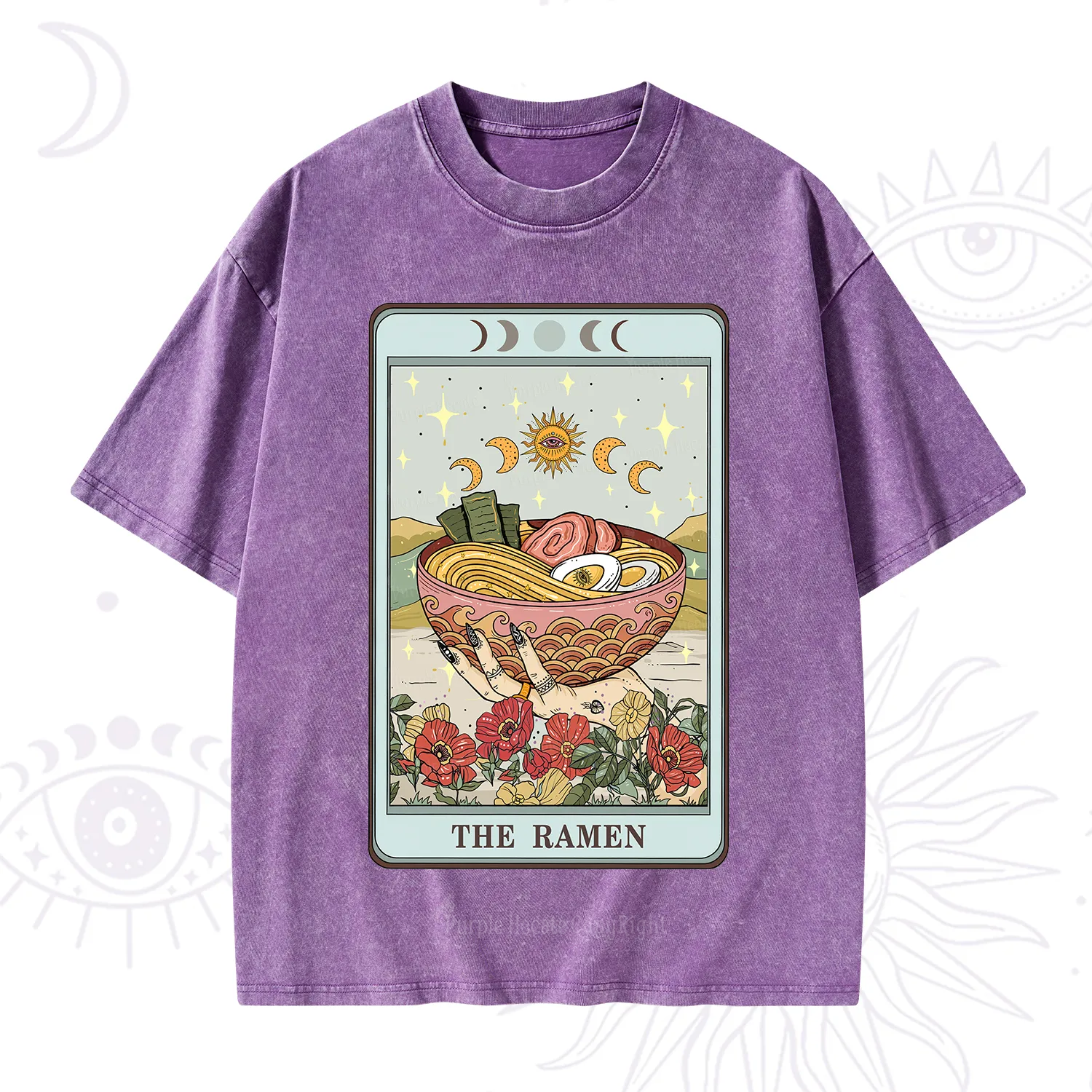 Purplehecate The Ramen Tarot Washed T-Shirt