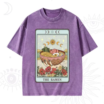 Purplehecate The Ramen Tarot Washed T-Shirt
