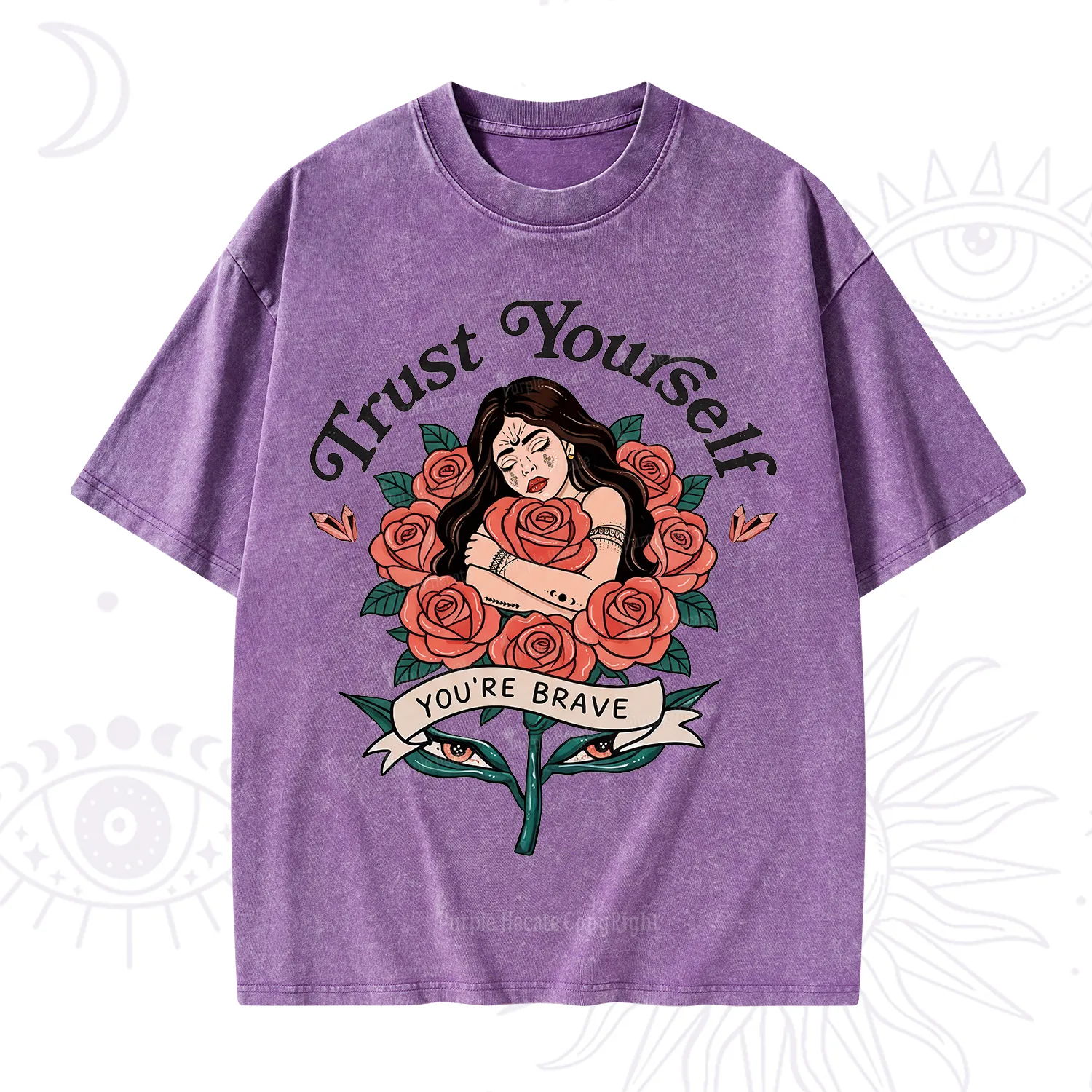Purplehecate Trust Yourself Washed T-Shirt