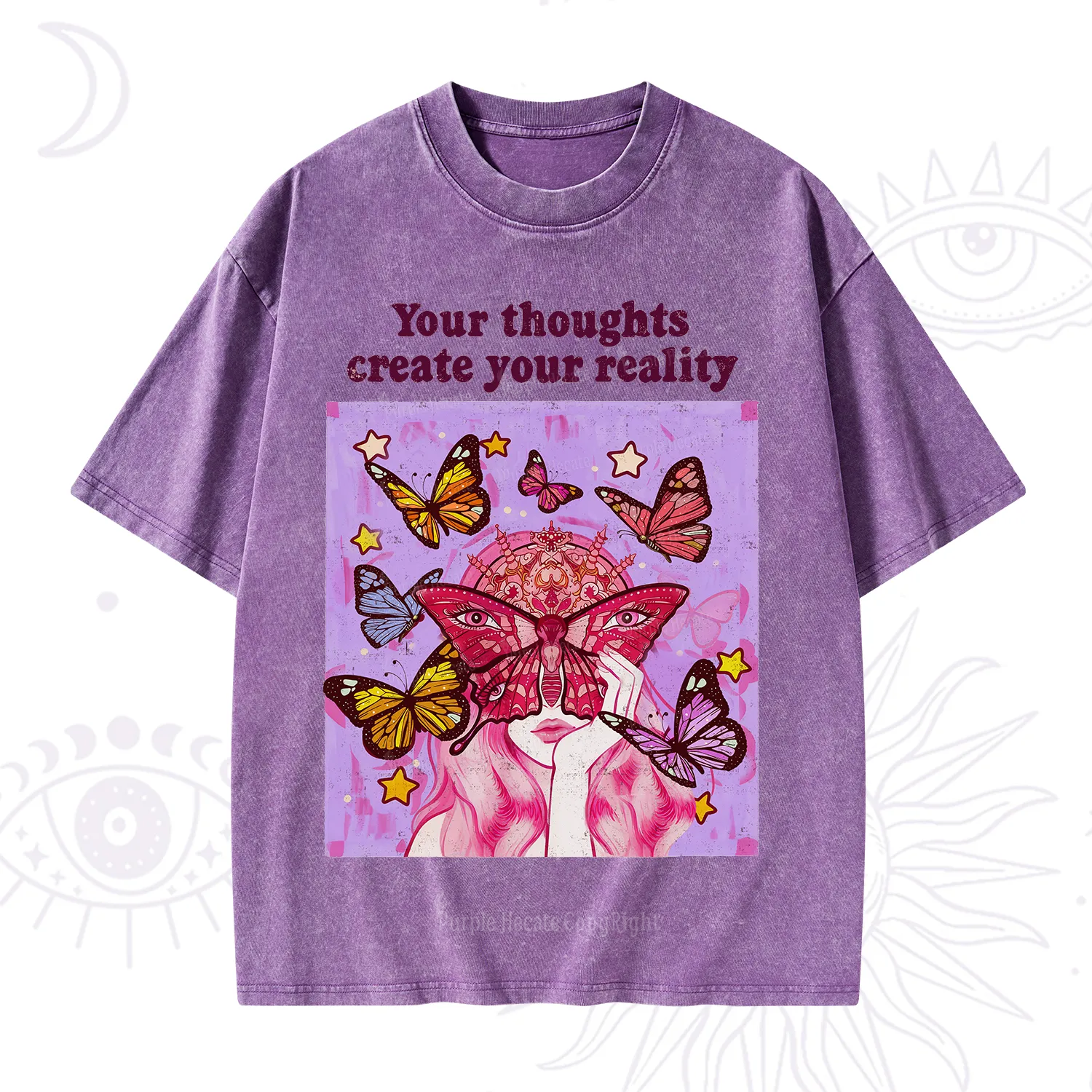 Purplehecate Create Your Reality Washed T-Shirt