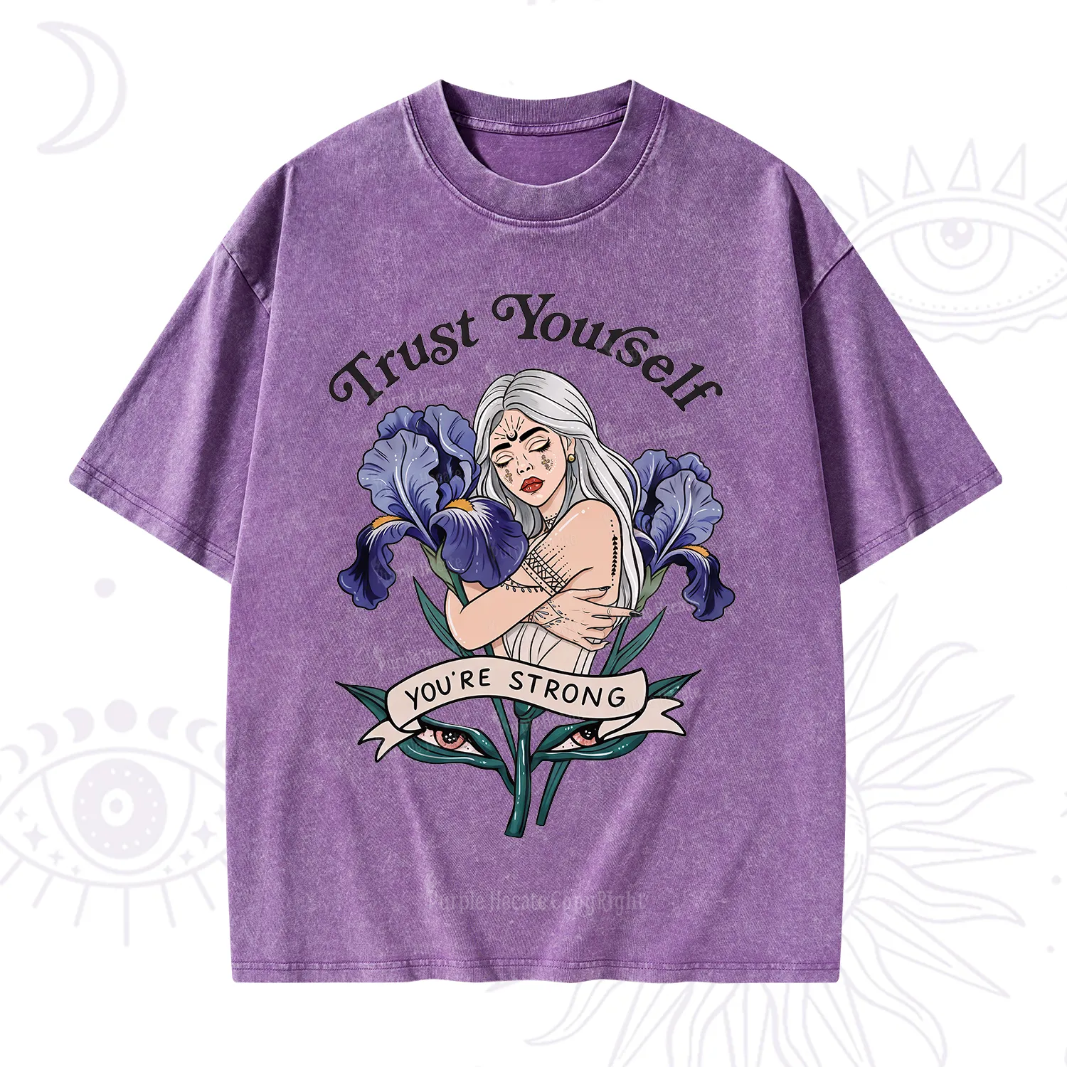 Purplehecate Trust Yourself Washed T-Shirt
