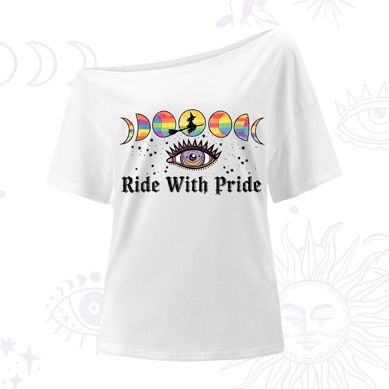 Purplehecate Ride With Rride One Shoulder T-Shirt
