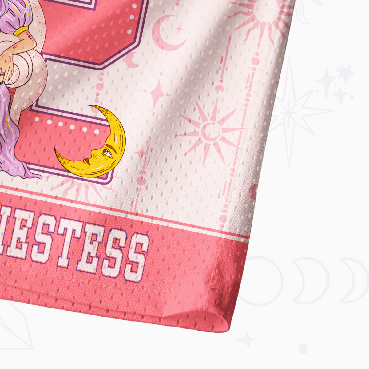 Purplehecate Arcana 02 The High Priestess Mesh Jersey Tank Top