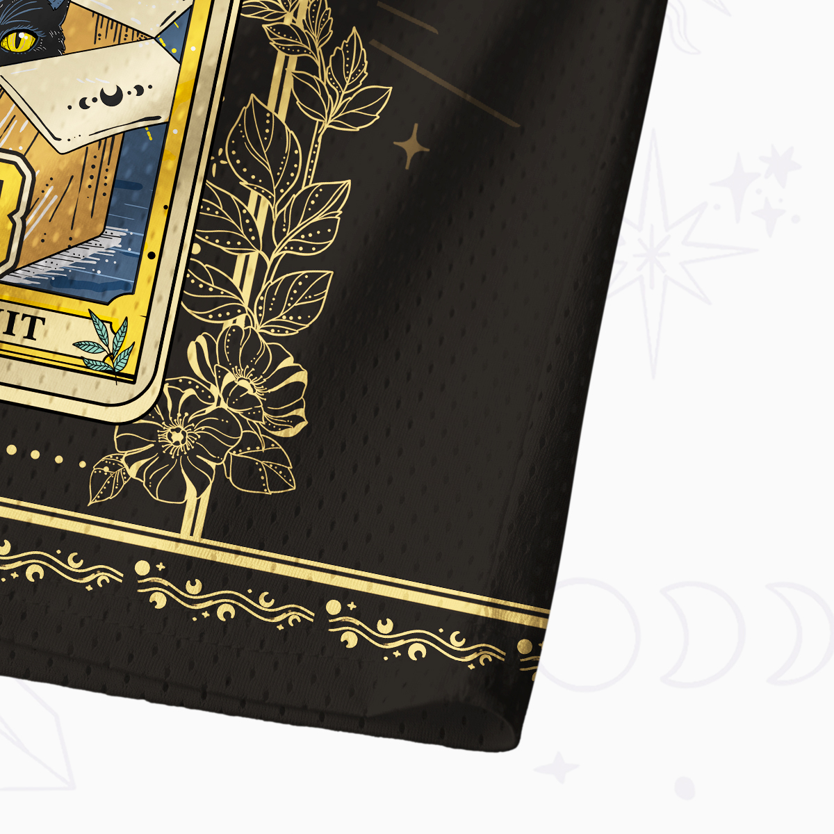 Purplehecate The Hermit Cat Tarot Card Mesh Jersey Tank Top