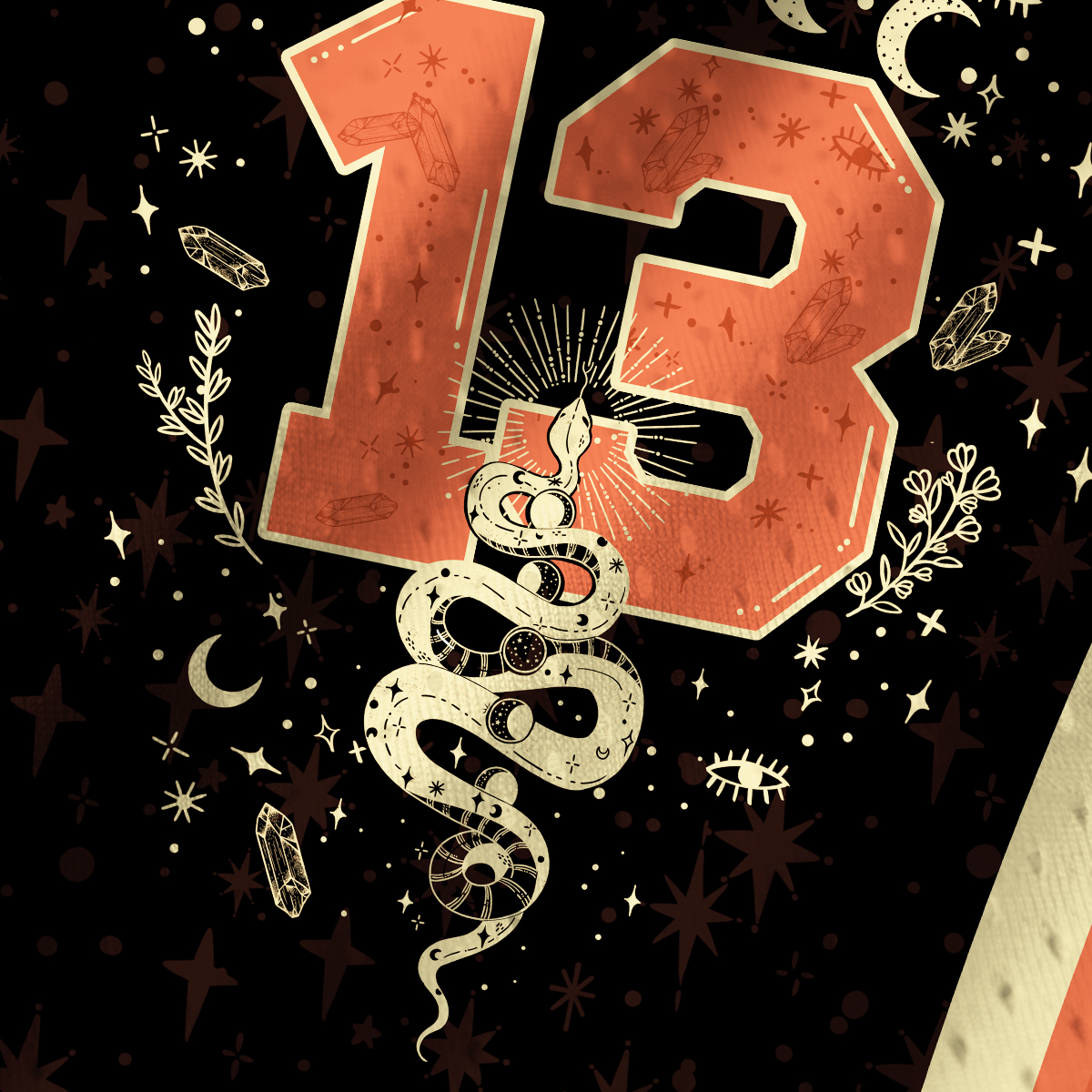 Purplehecate Mystical Moon Phases Snake Mesh Jersey Tank Top