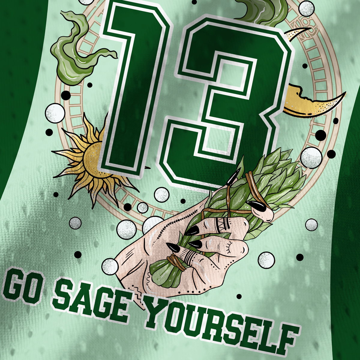 Purplehecate Go Sage Yourself Mesh Jersey Tank Top