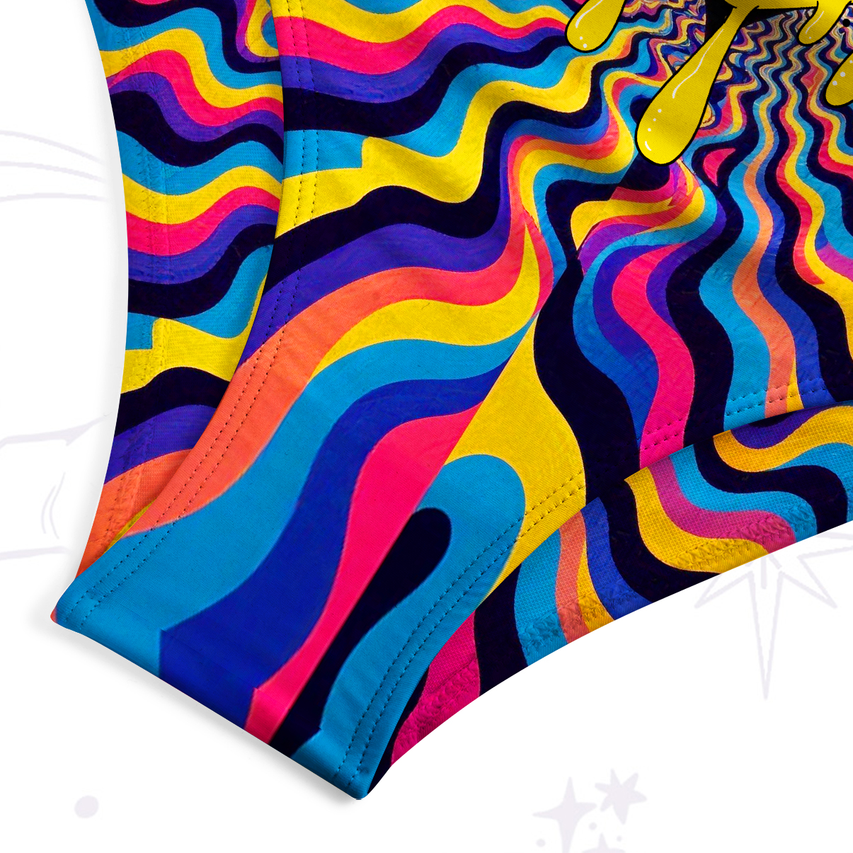 Purplehecate Trippy Heart Flame Tank One Piece Swimsuit