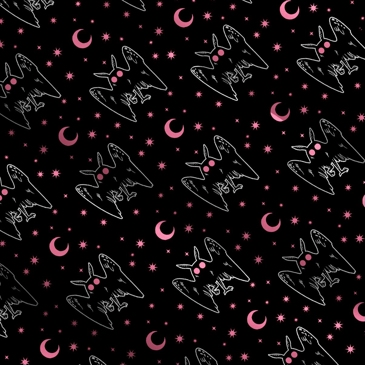 Purplehecate Witchy Mothman Night Wide Straps Maxi Dress