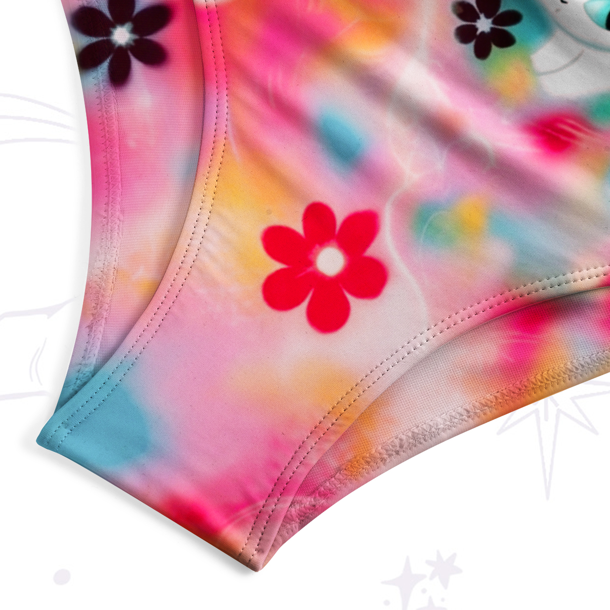 Purplehecate Color Splash Cat Tank One Piece Swimsuit