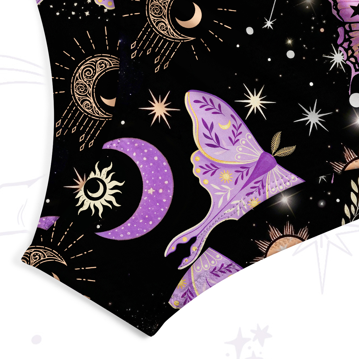 Purplehecate Starry Night Lunar Moth Tank One Piece Swimsuit
