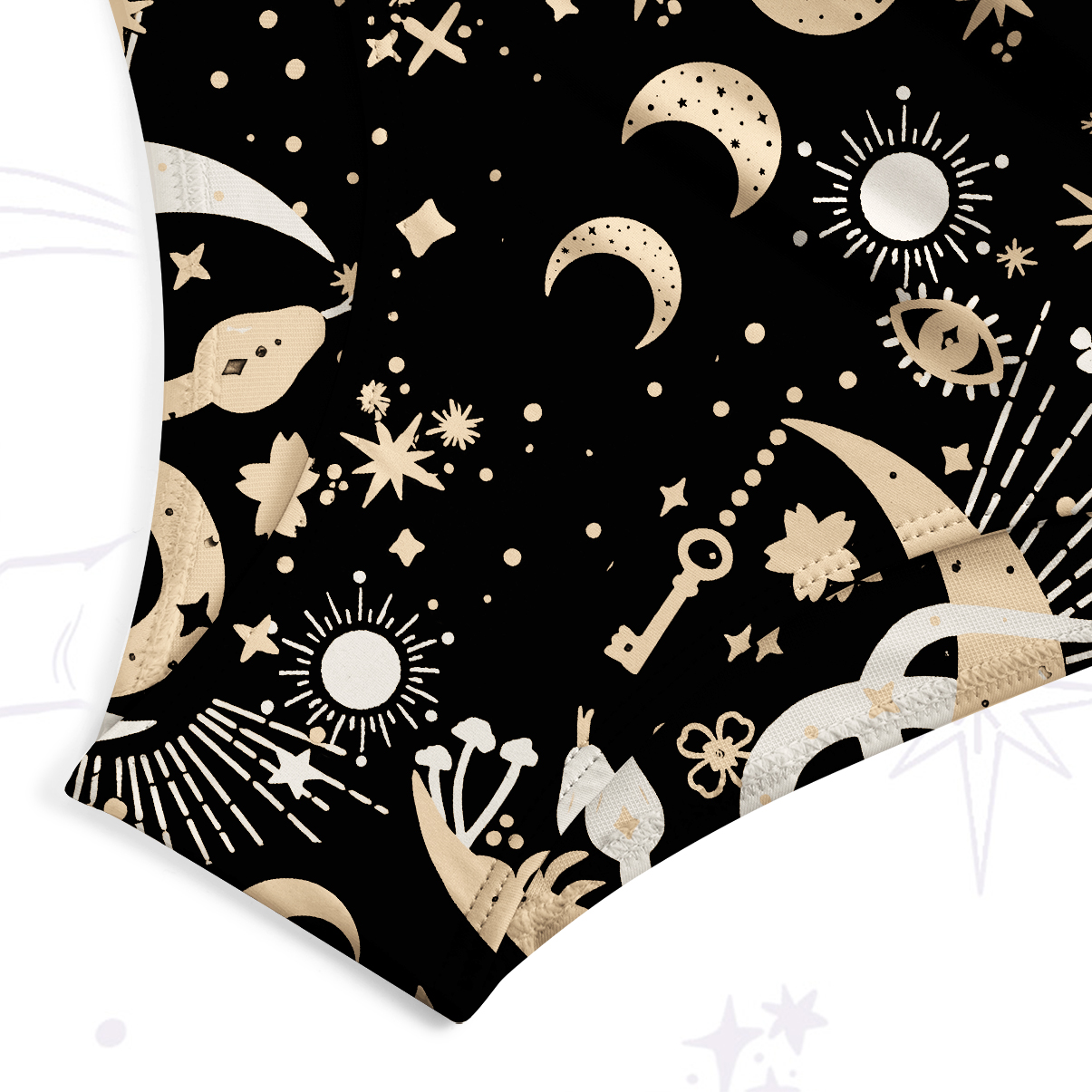Purplehecate Divine Serpent Under the Moon Tank One Piece Swimsuit