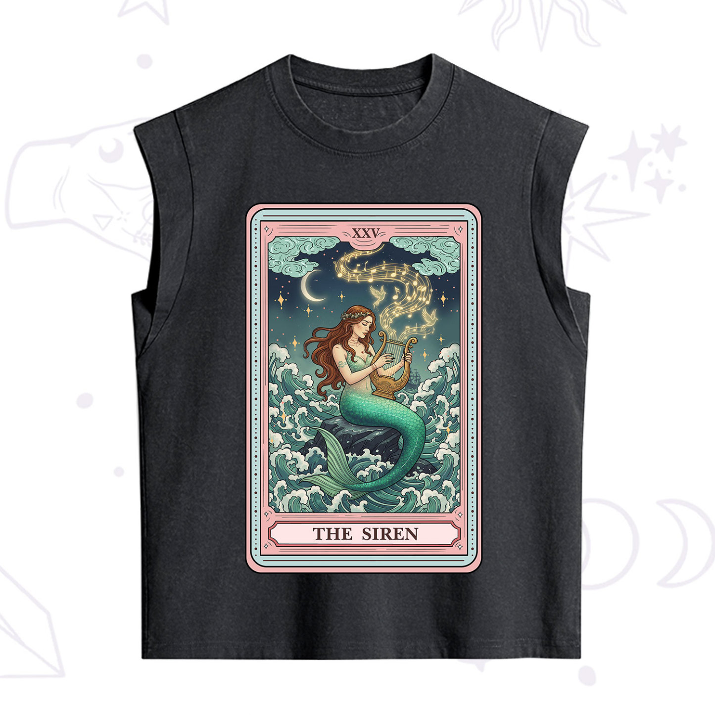 Purplehecate The Siren Tarot Vintage Washed Tank