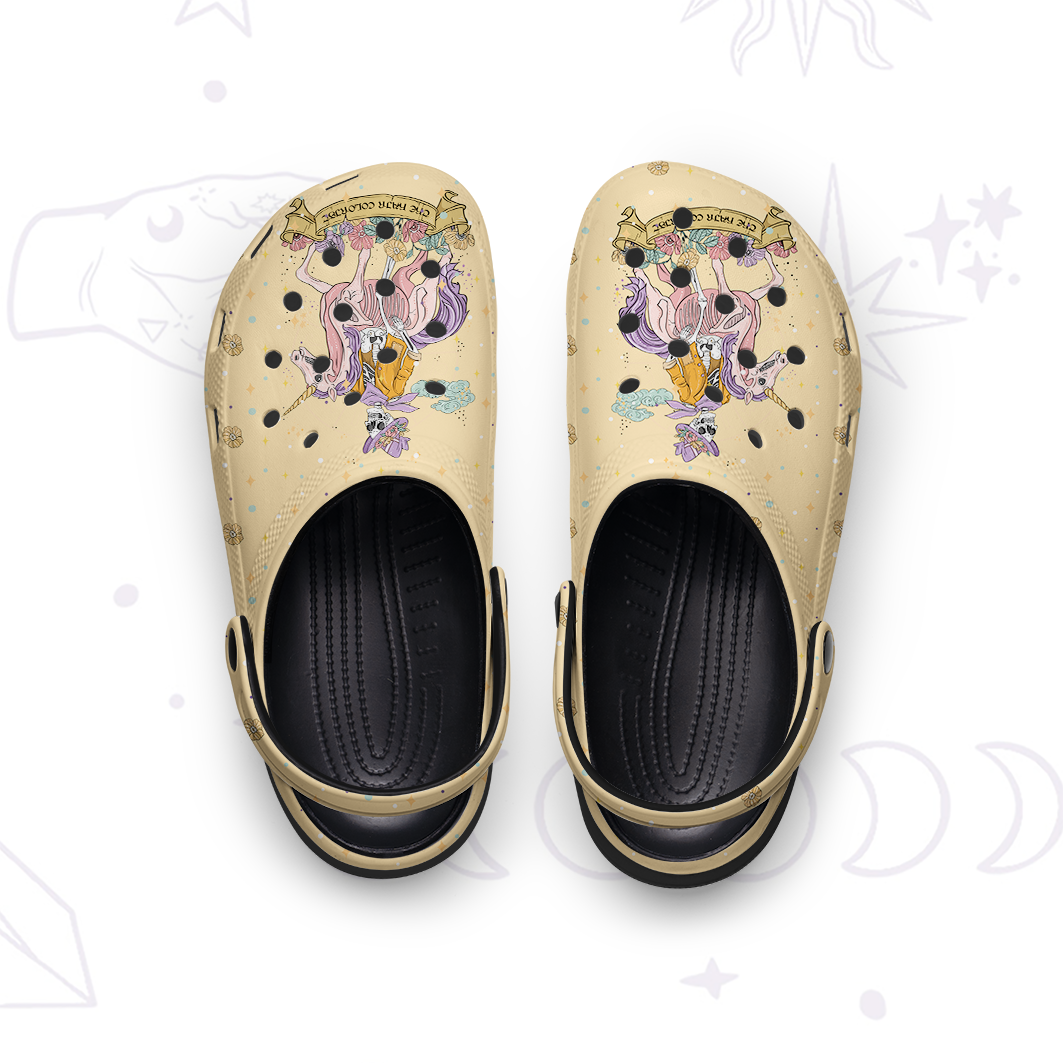 Purplehecate The Audacity Tarot Card Rubber Clogs