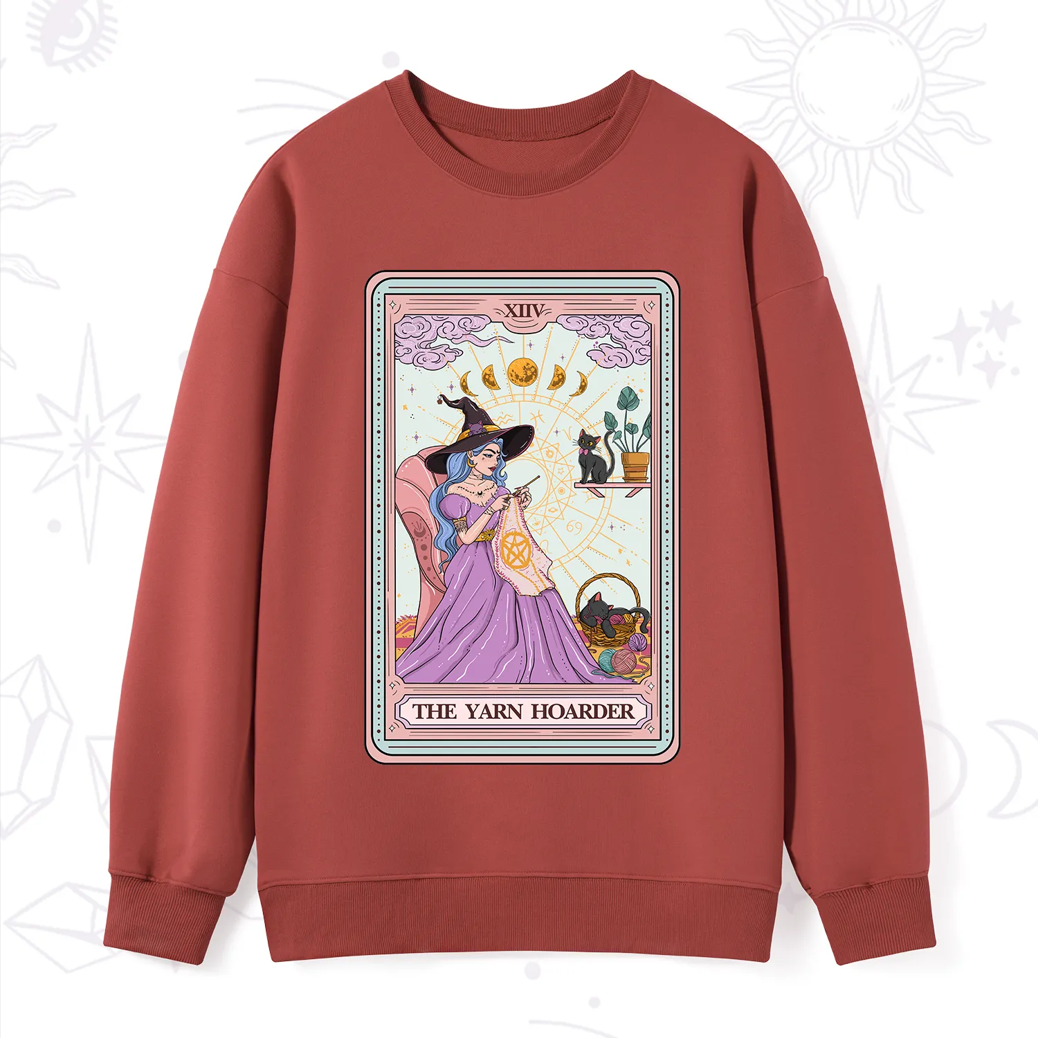 Purplehecate The Yarn Hoarder Tarot Sweatshirt