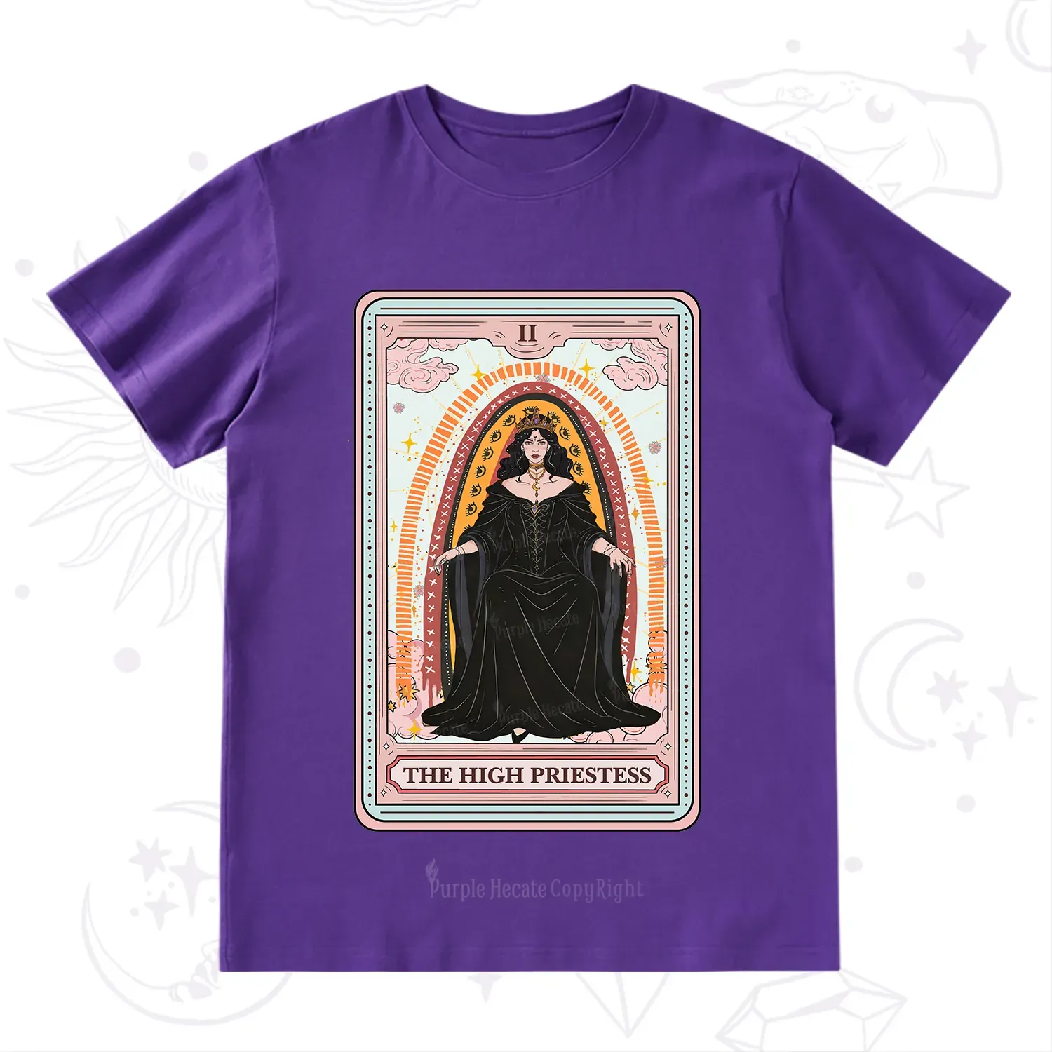 Purplehecate The High Priestess Tarot T-Shirt