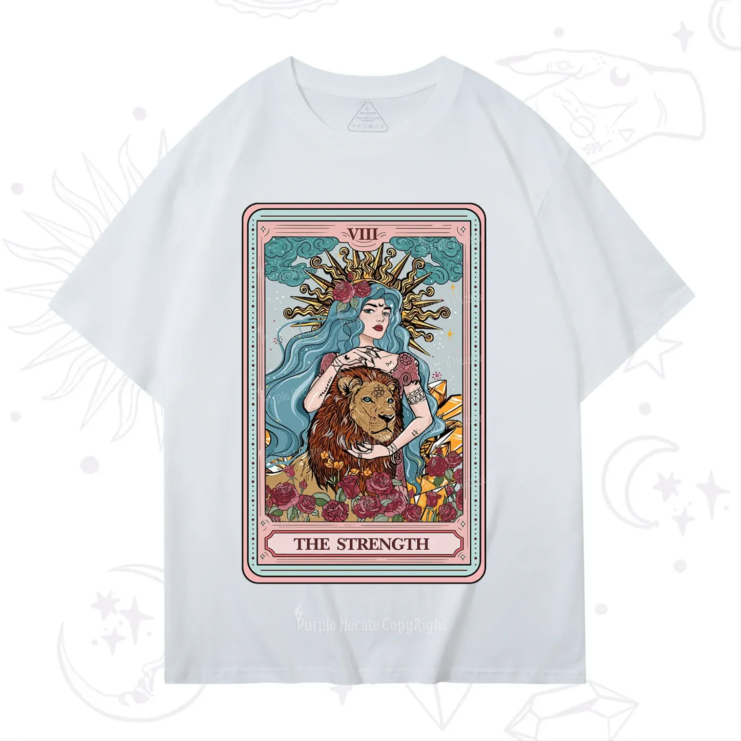 Purplehecate The Strength Tarot Card T-Shirt