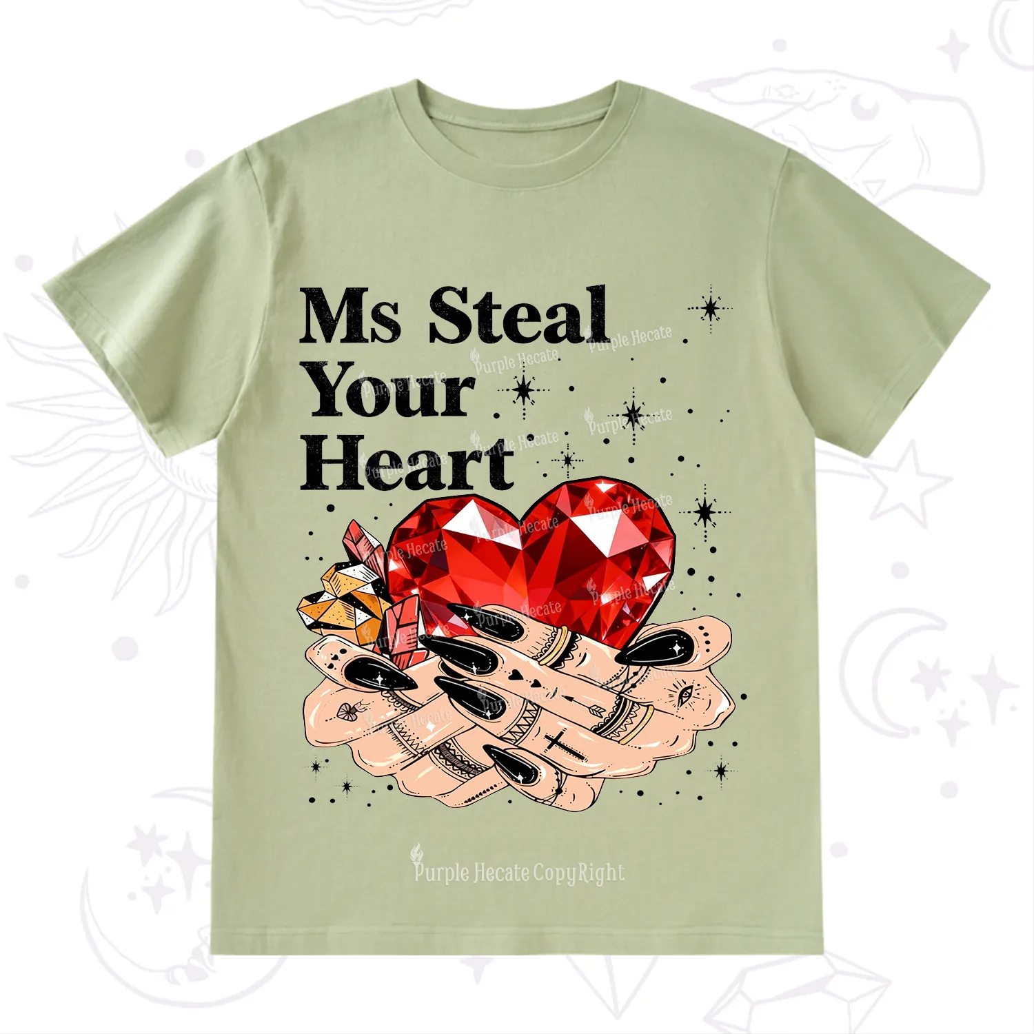 Purplehecate Ms Steal Your Heart Valentine T-Shirt
