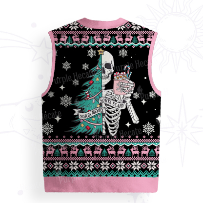 Purplehecate Sorta Merry Sorta Scary Christmas Ugly Sweater Vest