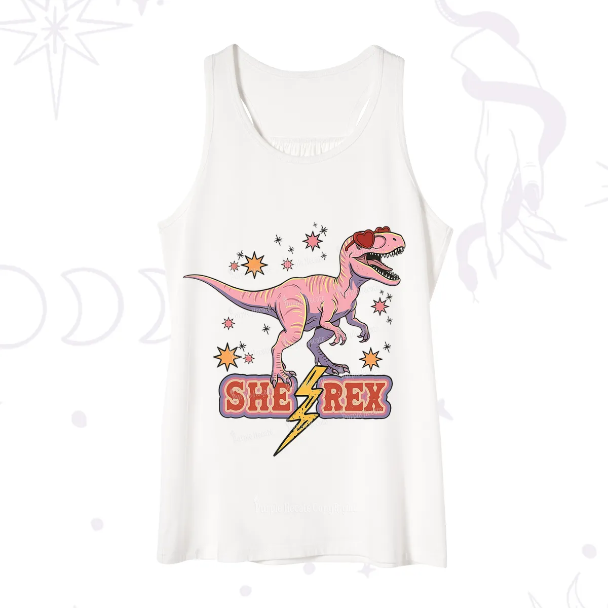 Purplehecate T Rex Dinosaur Girl Tank