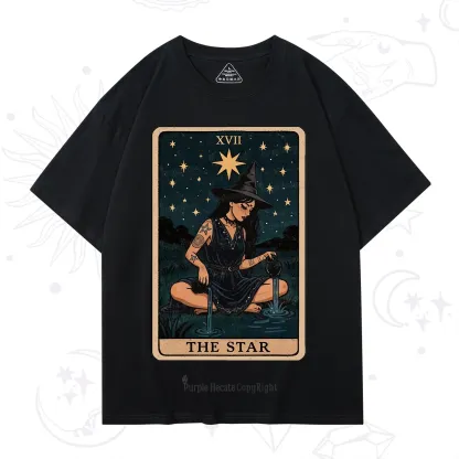 Purplehecate The Star Witch Tarot T-Shirt