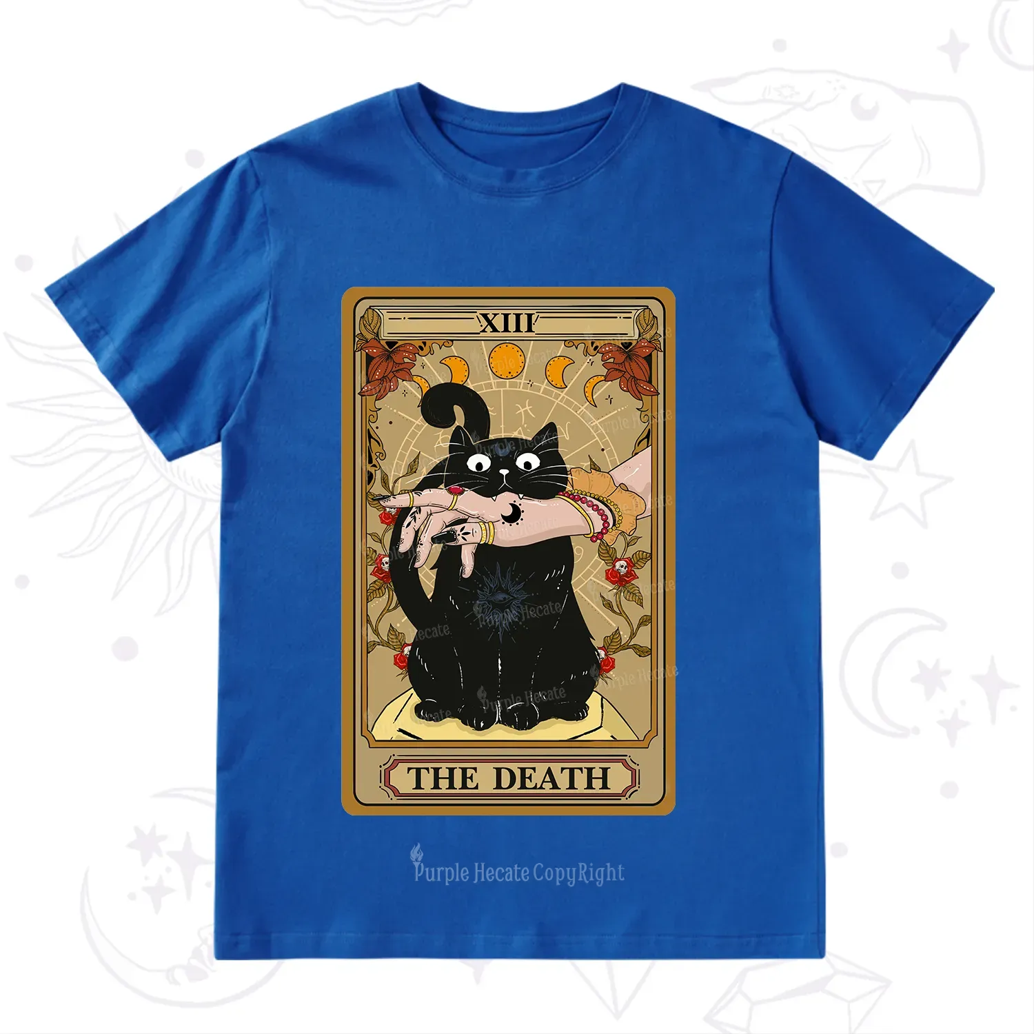 Purplehecate The Death Tarot Black Cat T-Shirt
