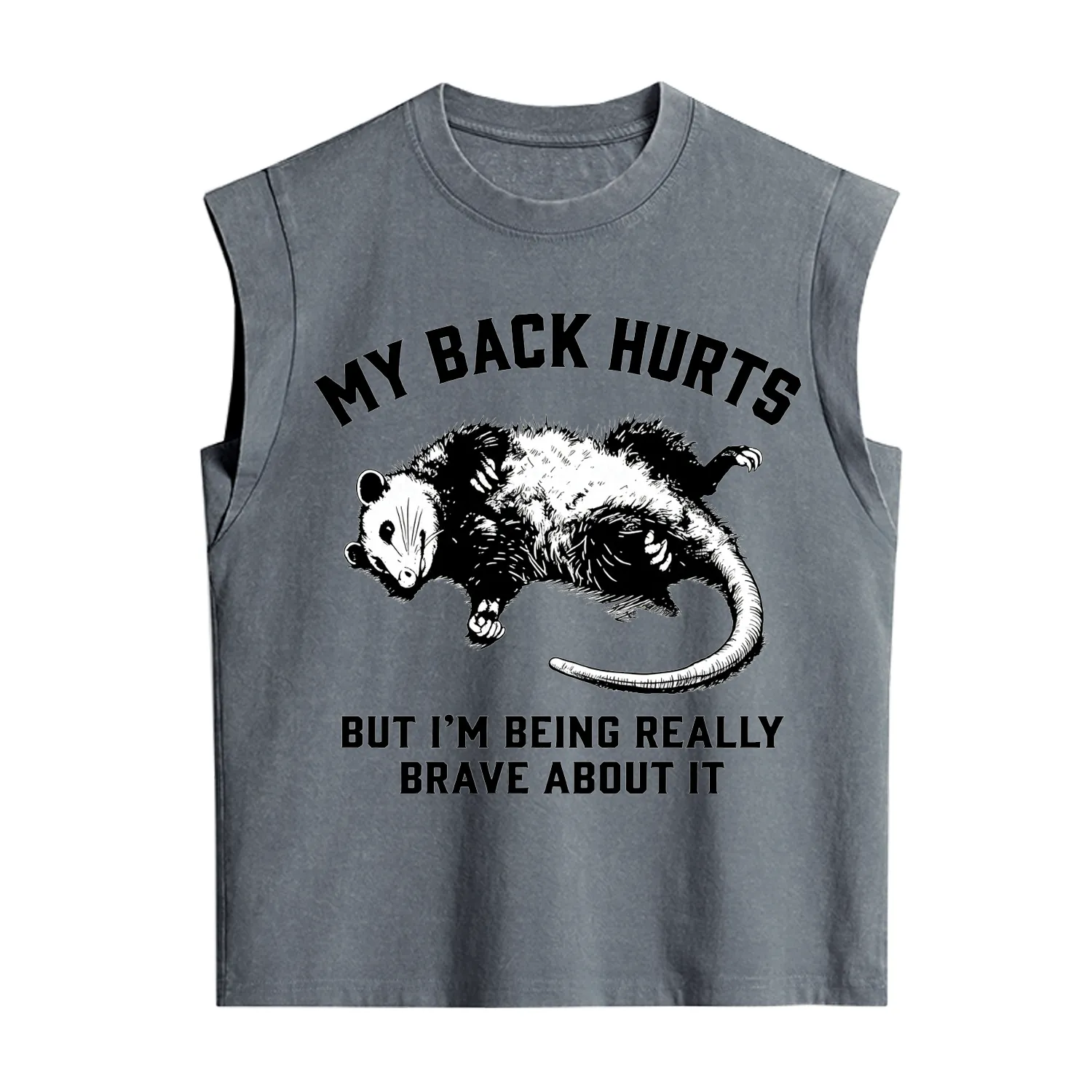 Purplehecate My Back Hurts But I'm Being Really Brave About It Vintage Washed Tank