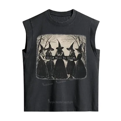 Purplehecate Girls Will Be Girls Witch Vintage Washed Tank