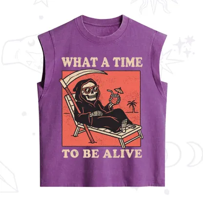 Purplehecate What A Time To Be Alive Vintage Washed Tank