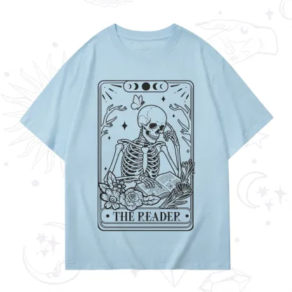 Purplehecate The Reader Tarot Skeleton T-Shirt