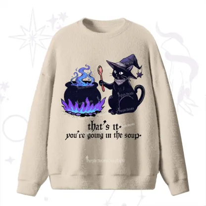 Purplehecate Trust Your Instincts Fuzzy Ugly Sweater