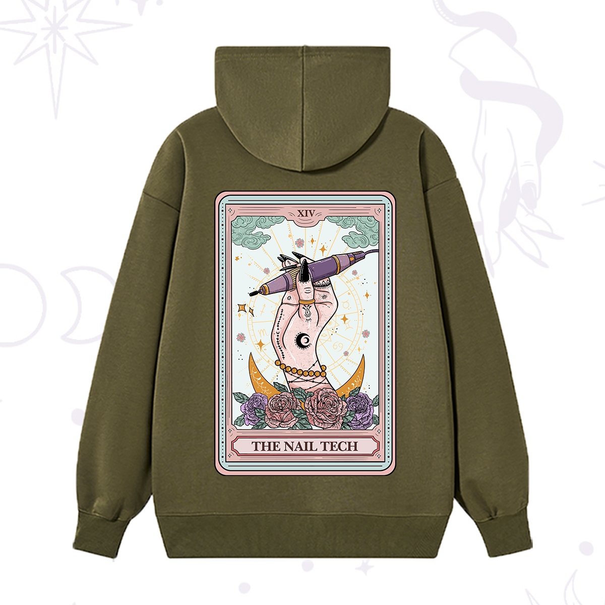 Purplehecate The Nail Tech Tarot Card Hoodie