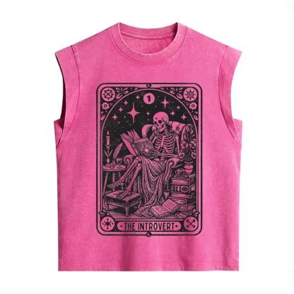 Purplehecate The Introvert Tarot Card Vintage Washed Tank