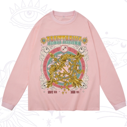 Purplehecate Sagittarius Cosmic Zodiac Long Sleeve T-Shirt