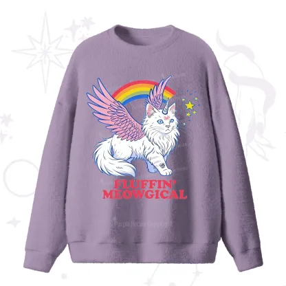 Purplehecate Fluffin Meowgical Fuzzy Ugly Sweater