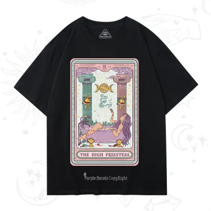 Purplehecate The High Priestess Tarot Christmas T-Shirt