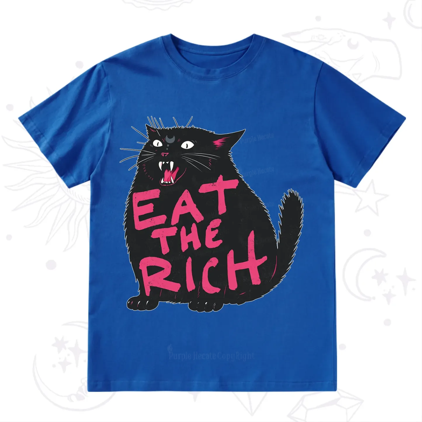 Purplehecate Eat The Rich Cat T-Shirt