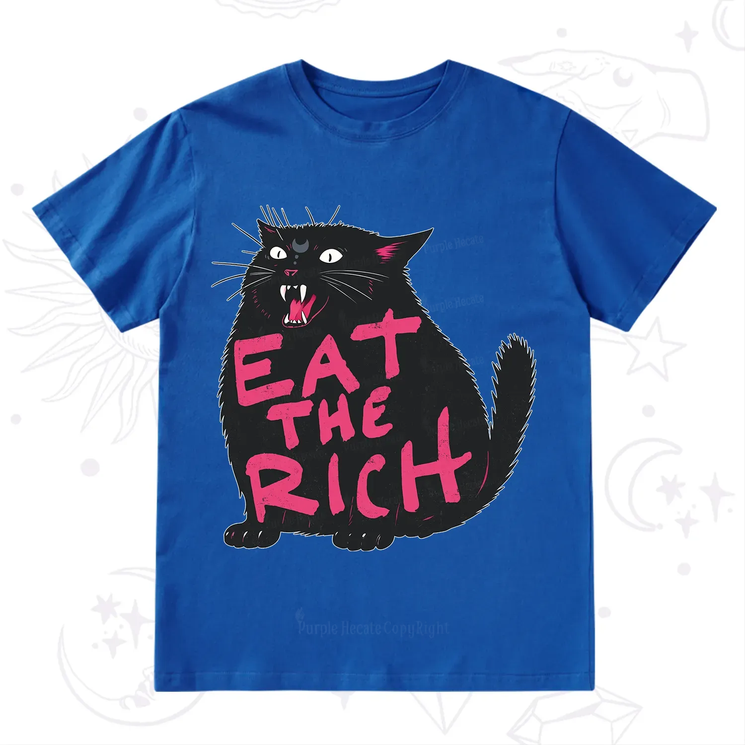 Purplehecate Eat The Rich Cat T-Shirt