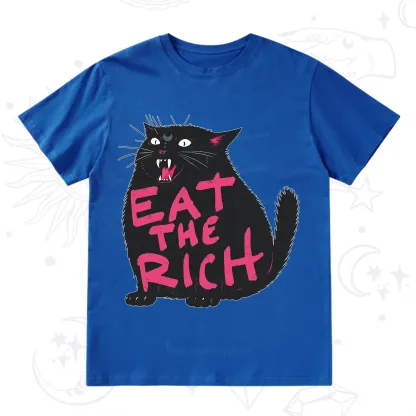 Purplehecate Eat The Rich Cat T-Shirt
