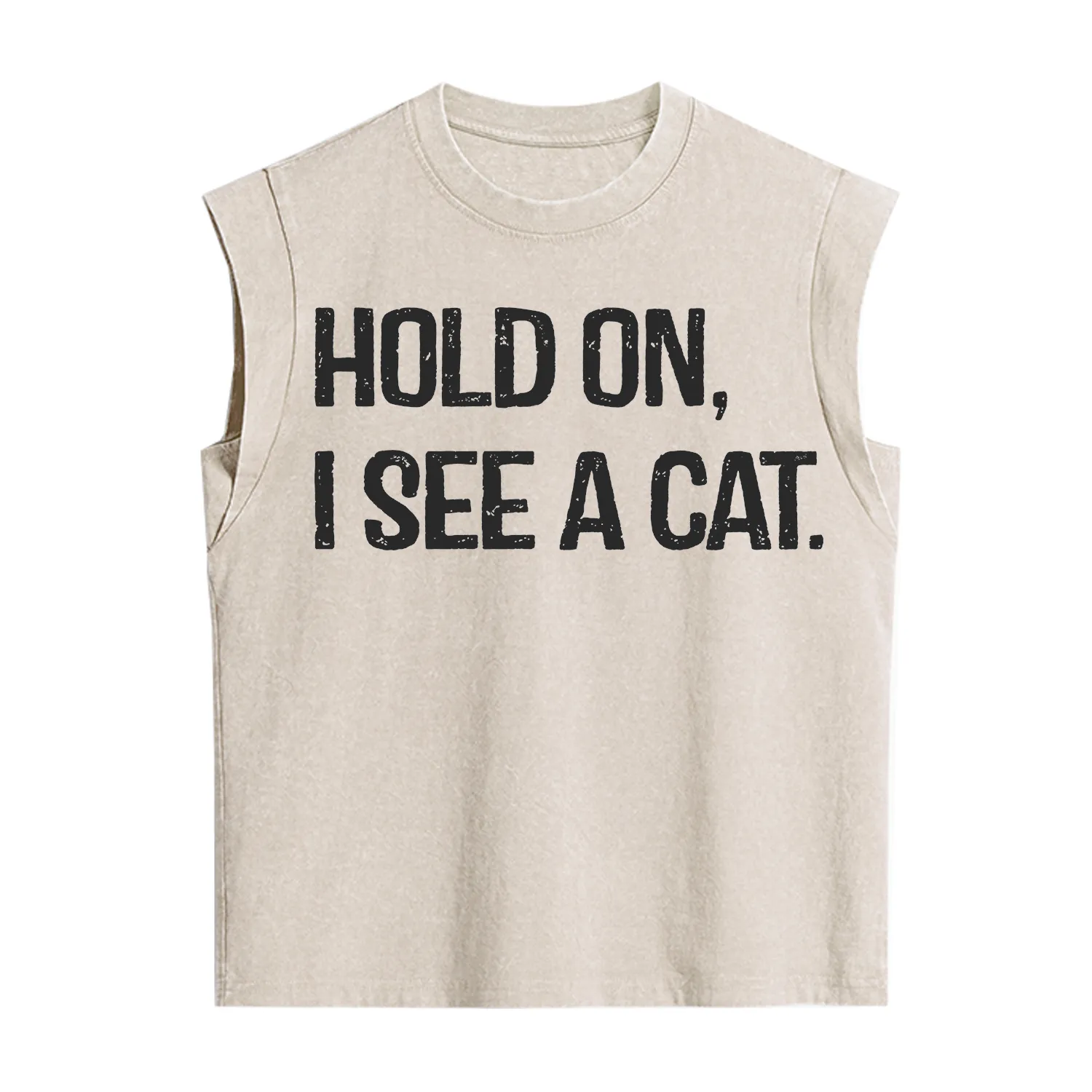 Purplehecate Hold on I See A Cat Vintage Washed Tank