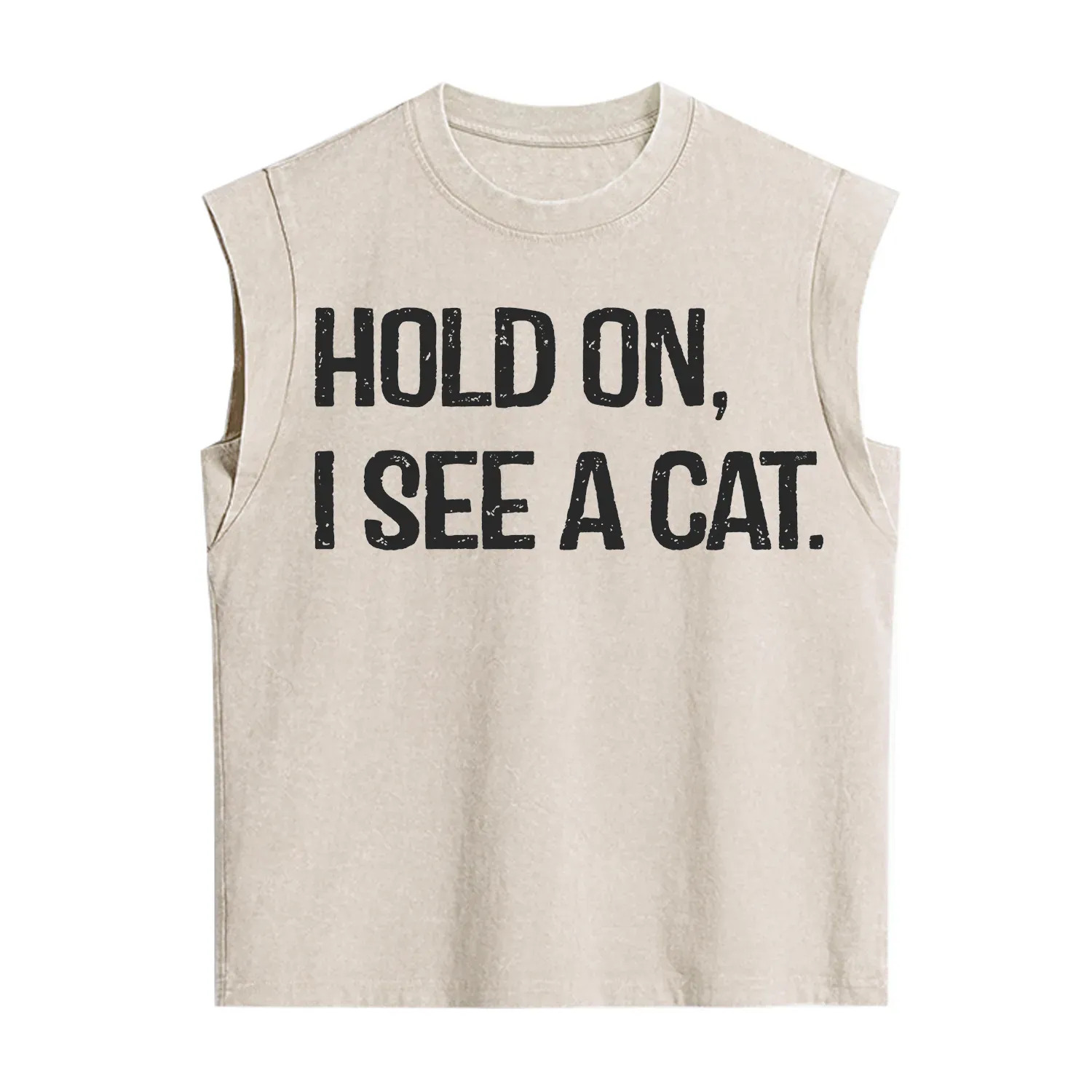 Purplehecate Hold on I See A Cat Vintage Washed Tank
